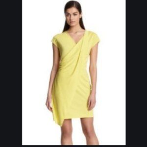 ROBERT RODRIGUEZ Nikki Yellow Draped Dress M